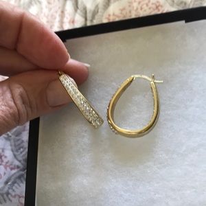 Swarovski hoop earrings